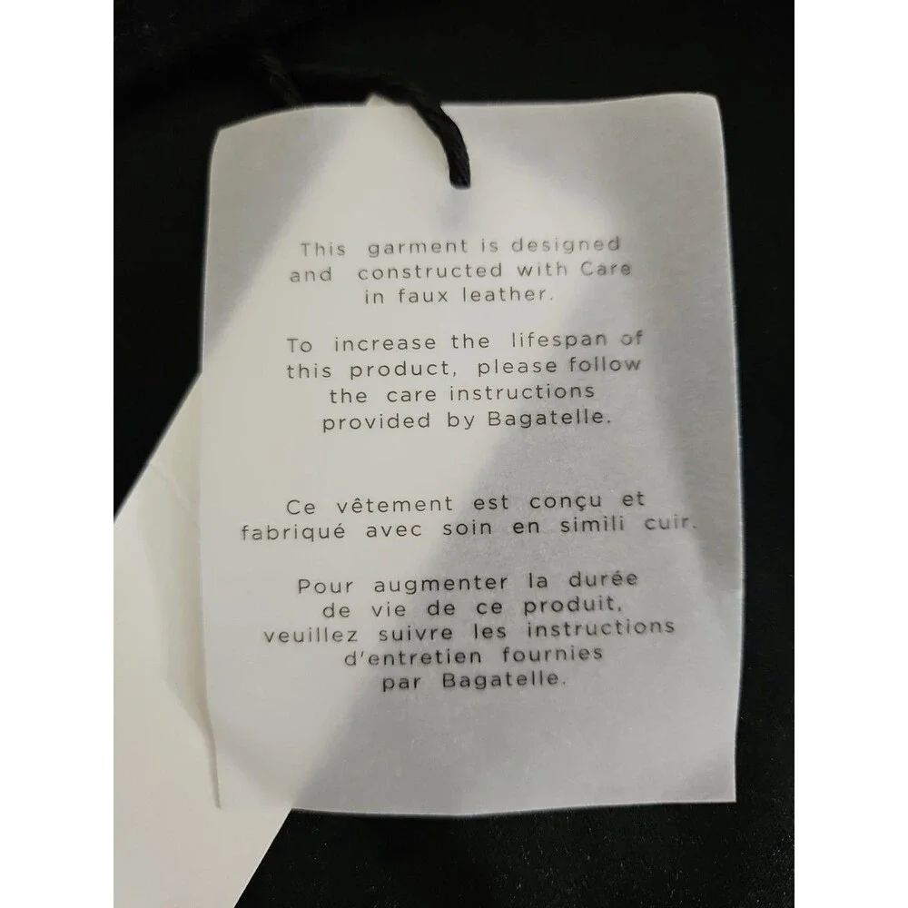 NWT! Bagatelle Collection Faux Suede Leather Drap Collar Open Jacket - Picture 13 of 13